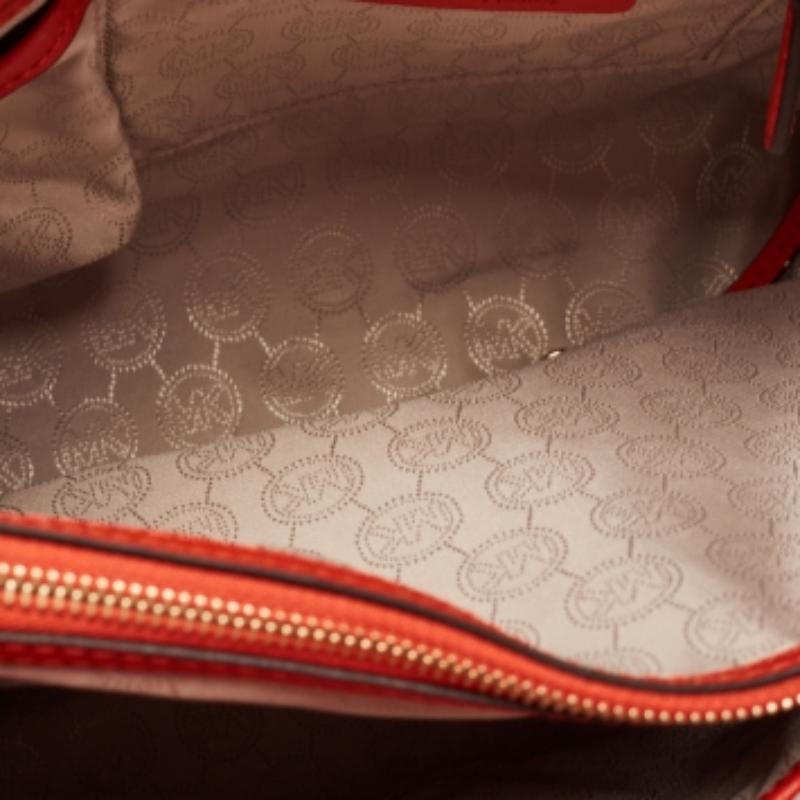 MICHAEL Michael Kors Rote Leder Hamilton Nord-Süd-Tasche im Angebot 2
