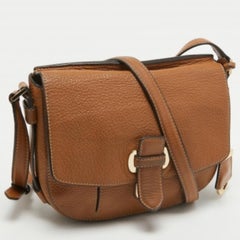 MICHAEL Michael Kors - Sac à bandoulière à rabat en cuir marron