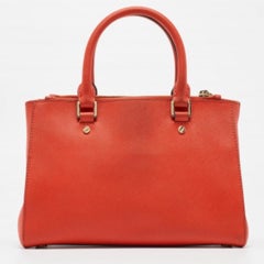 Michael Michael Kors Red Leather Small Sutton Tote