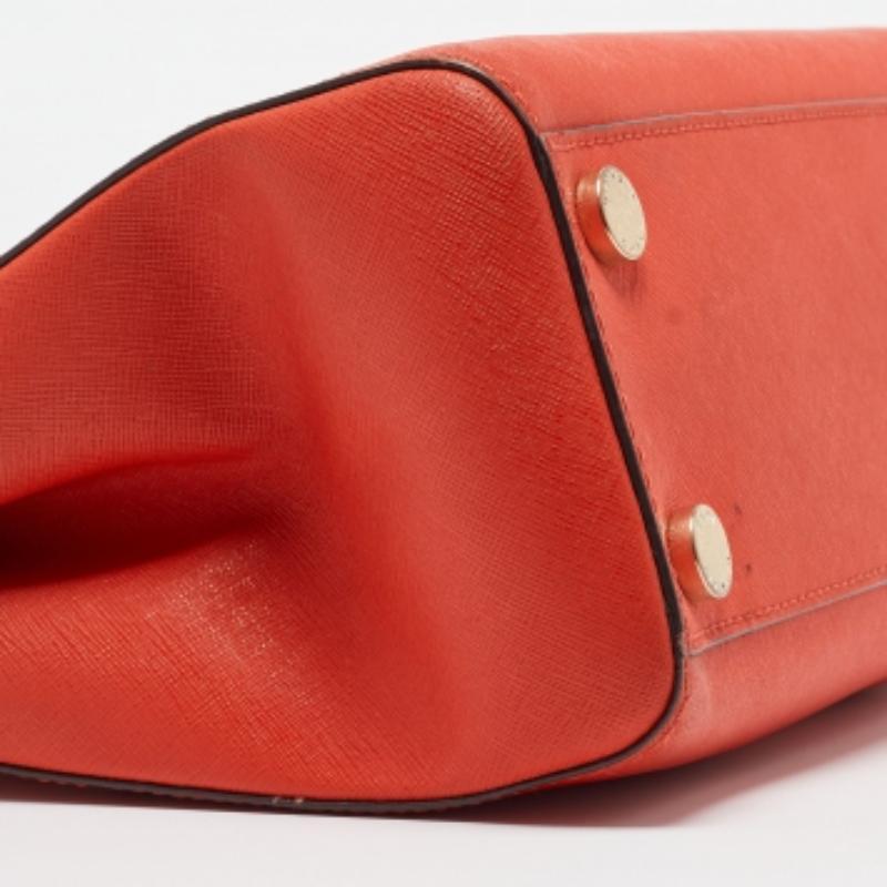 Michael Michael Kors Kleine Sutton-Tasche aus rotem Leder im Angebot 6
