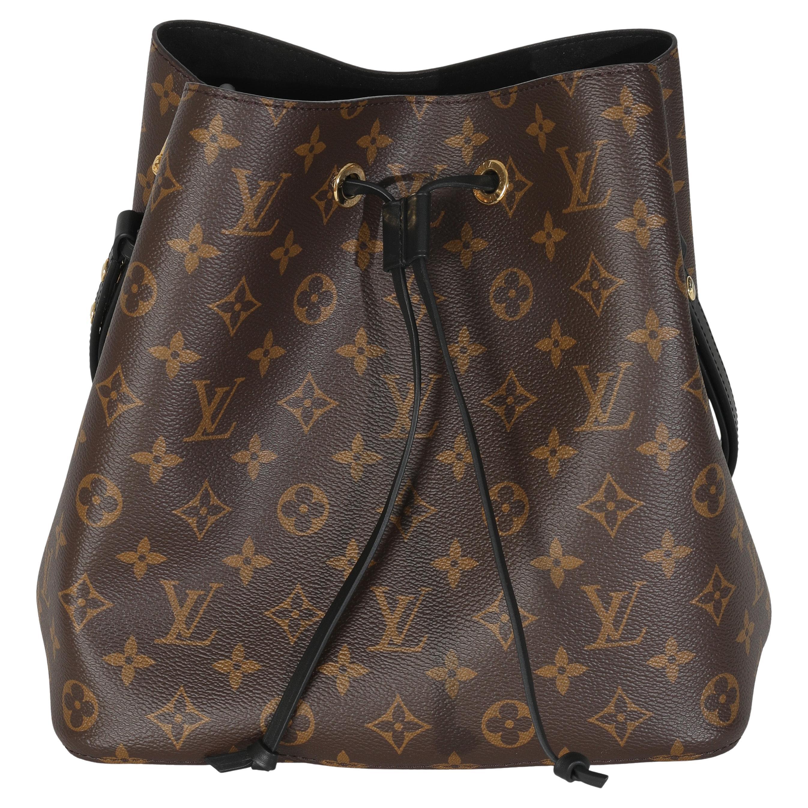 Louis Vuitton Schwarzes Monogramm Segeltuch Neonoe MM