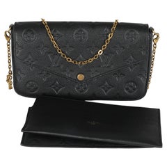 Louis Vuitton Schwarz Monogram Empreinte Felicie Pochette