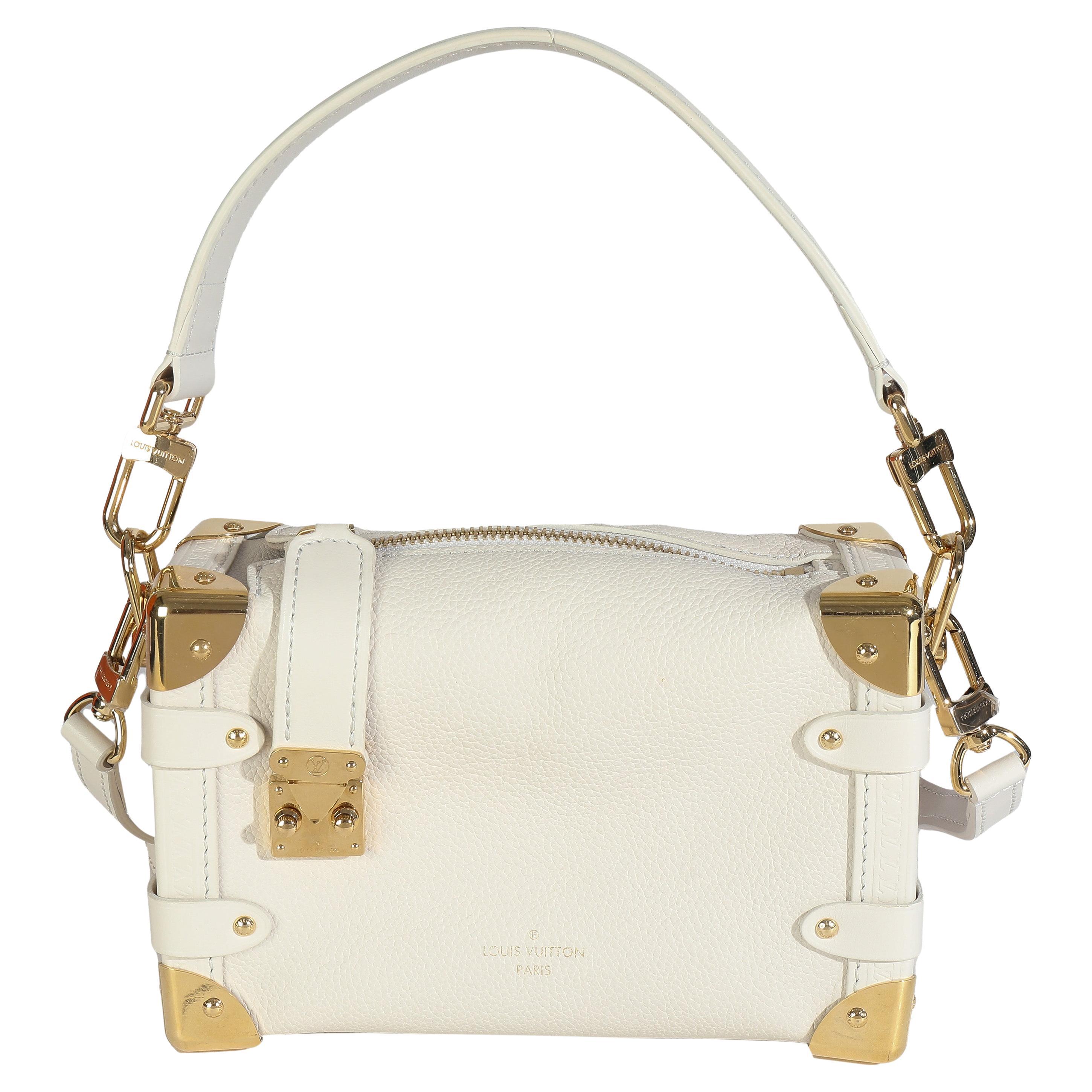 Louis Vuitton Gesso, pelle di vitello granulata, bauletto laterale PM