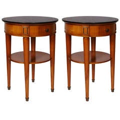 Pair of Side/Bed Tables by Baptistin Spade
