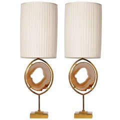 Pair Of Lamps In The Style Of Willy Daro