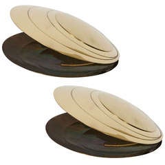 Pair Of 1970
s Shell Lamps In The Style Of Angelo Brotto