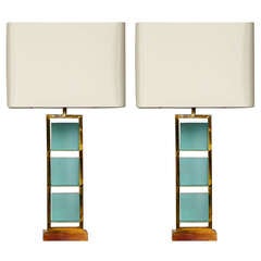 Pair of Table Lamps Attributed to Fontana Arté
