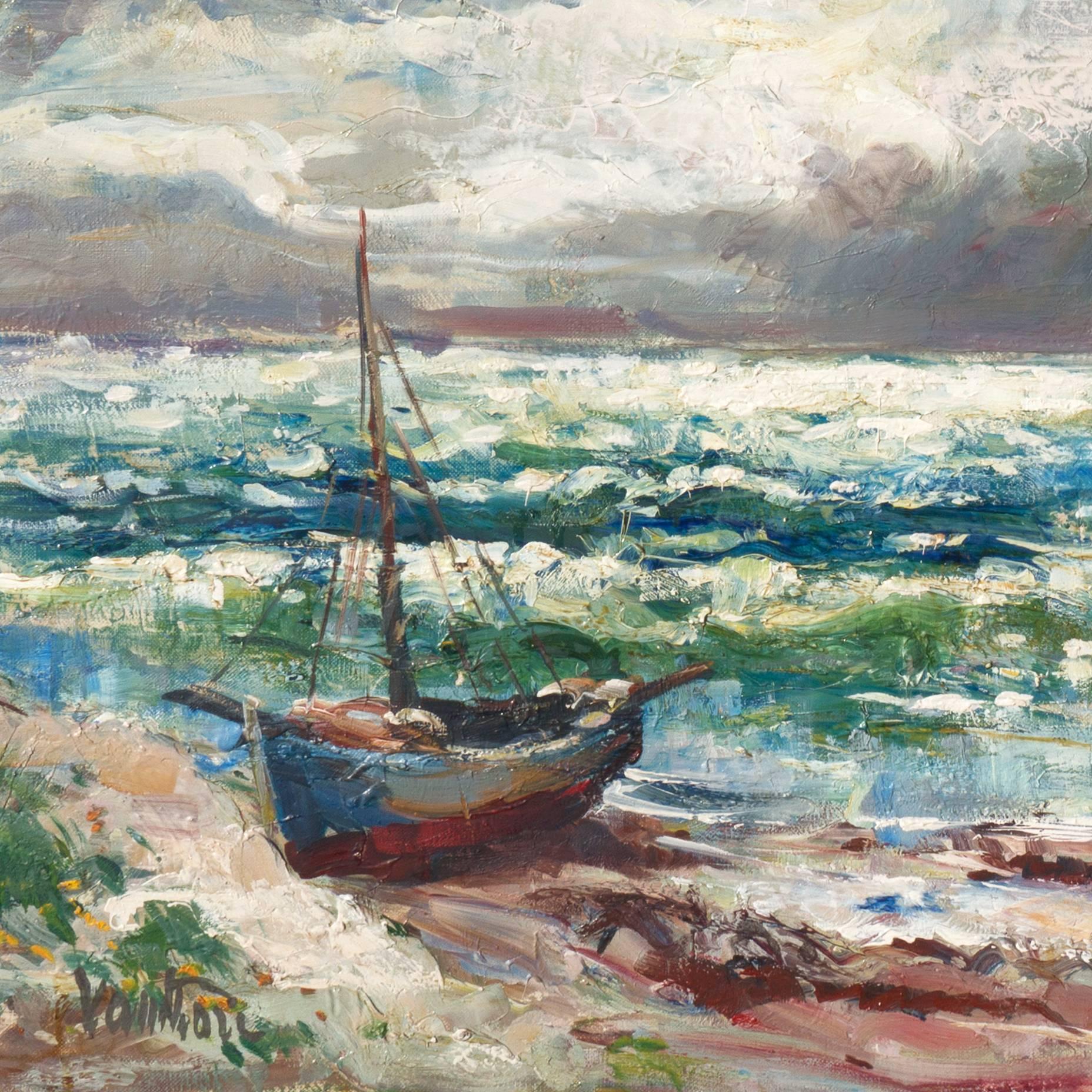 'After the Storm', Charlottenborg Museum, Paris, Danish Post-Impressionist Oil - Painting by Mogens Erik Christien Vantore