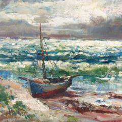 'After the Storm', Charlottenborg Museum, Paris, Danish Post-Impressionist Oil