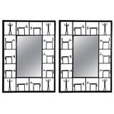 Pair of Wall Mirrors by Frederick Weinberg, circa 1950 Made in USA