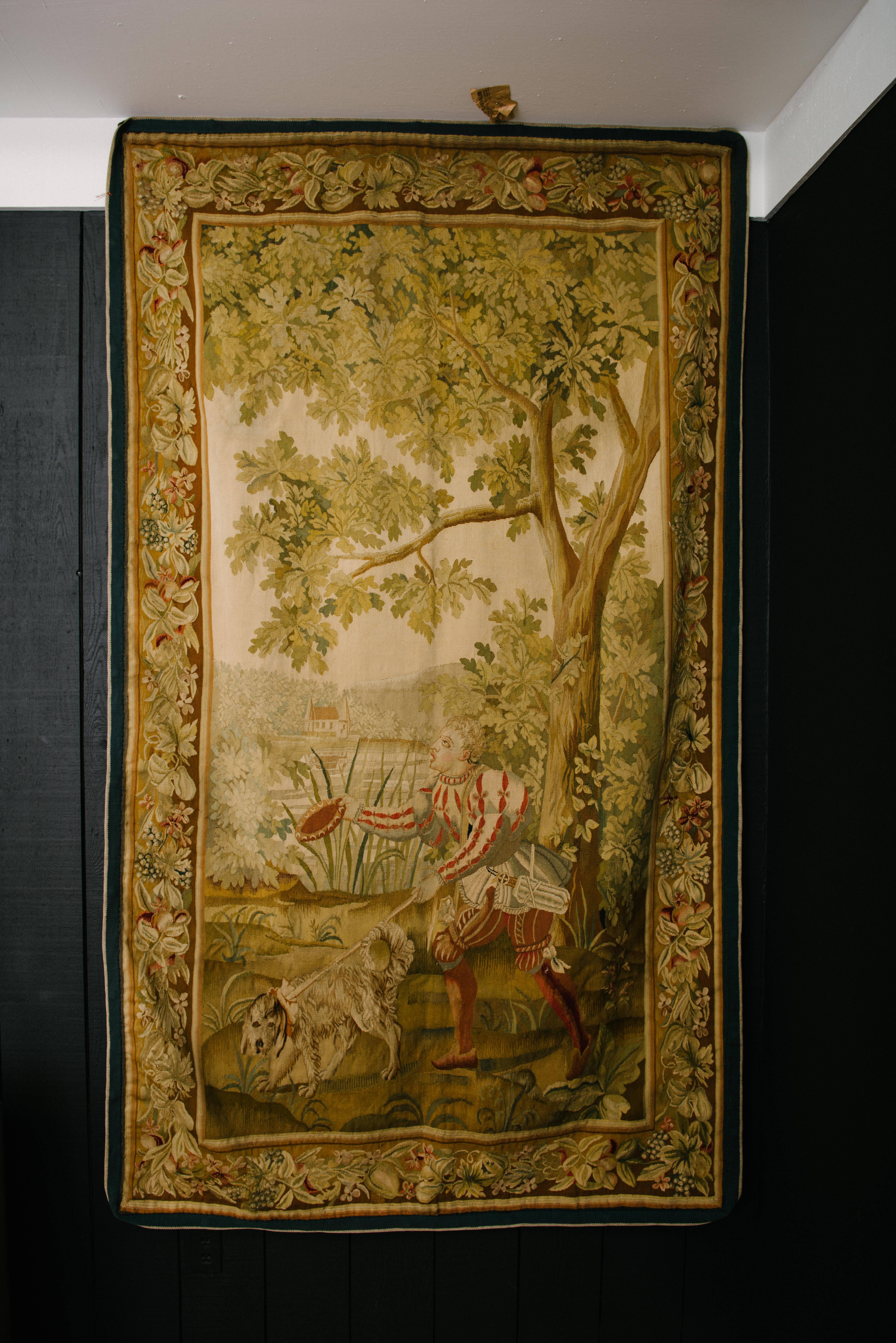 Louis Philippe Beautiful Pair of 19th Century French Aubusson Tapestries