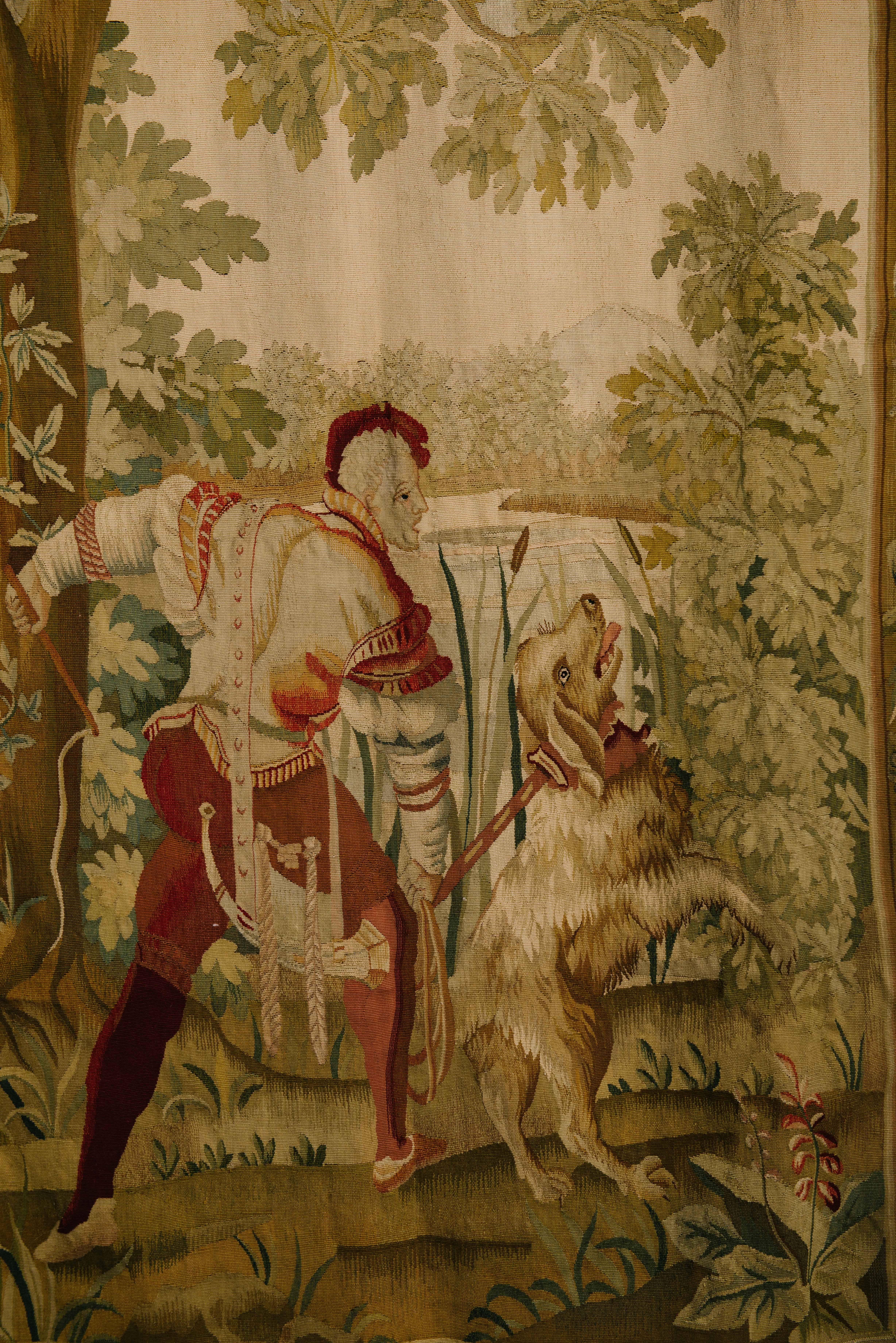 Beautiful Pair of 19th Century French Aubusson Tapestries 1