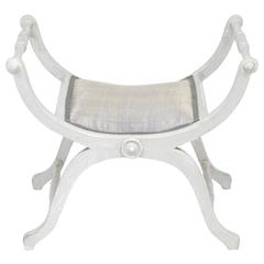 French Antique Curule Bench 11