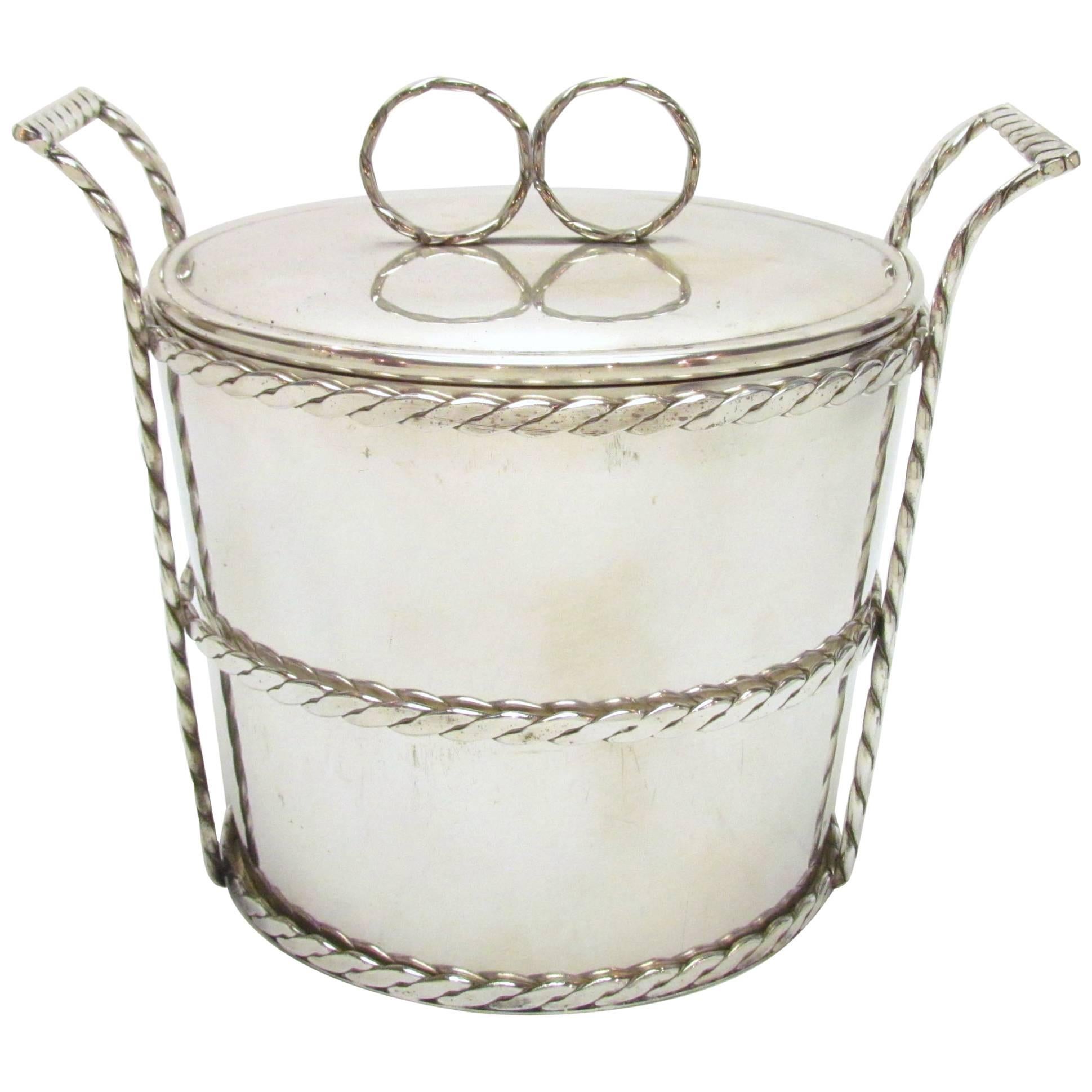 Vintage Circa 1960s Cartier Ice and Champagne Bucket, Italy
