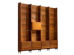 Studio BBPR Large Library in Italian Walnut 1