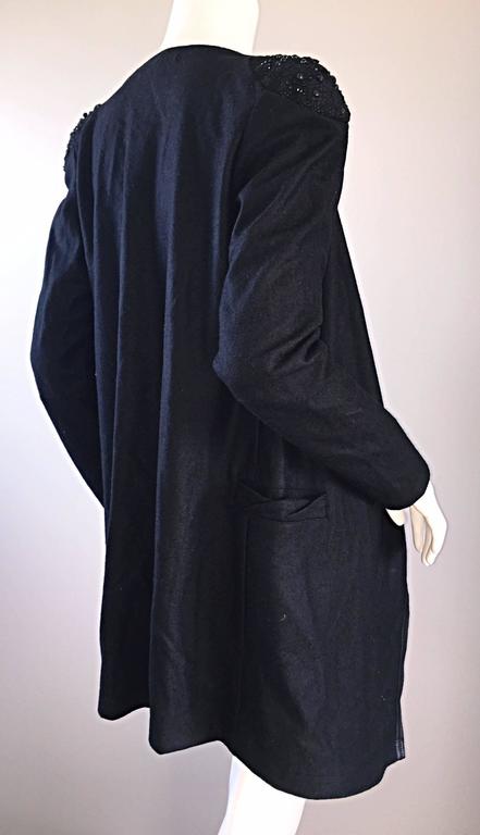 Givenchy by Ricardo Tisci Black Runway Cardigan Sweater w/ Jeweled ...