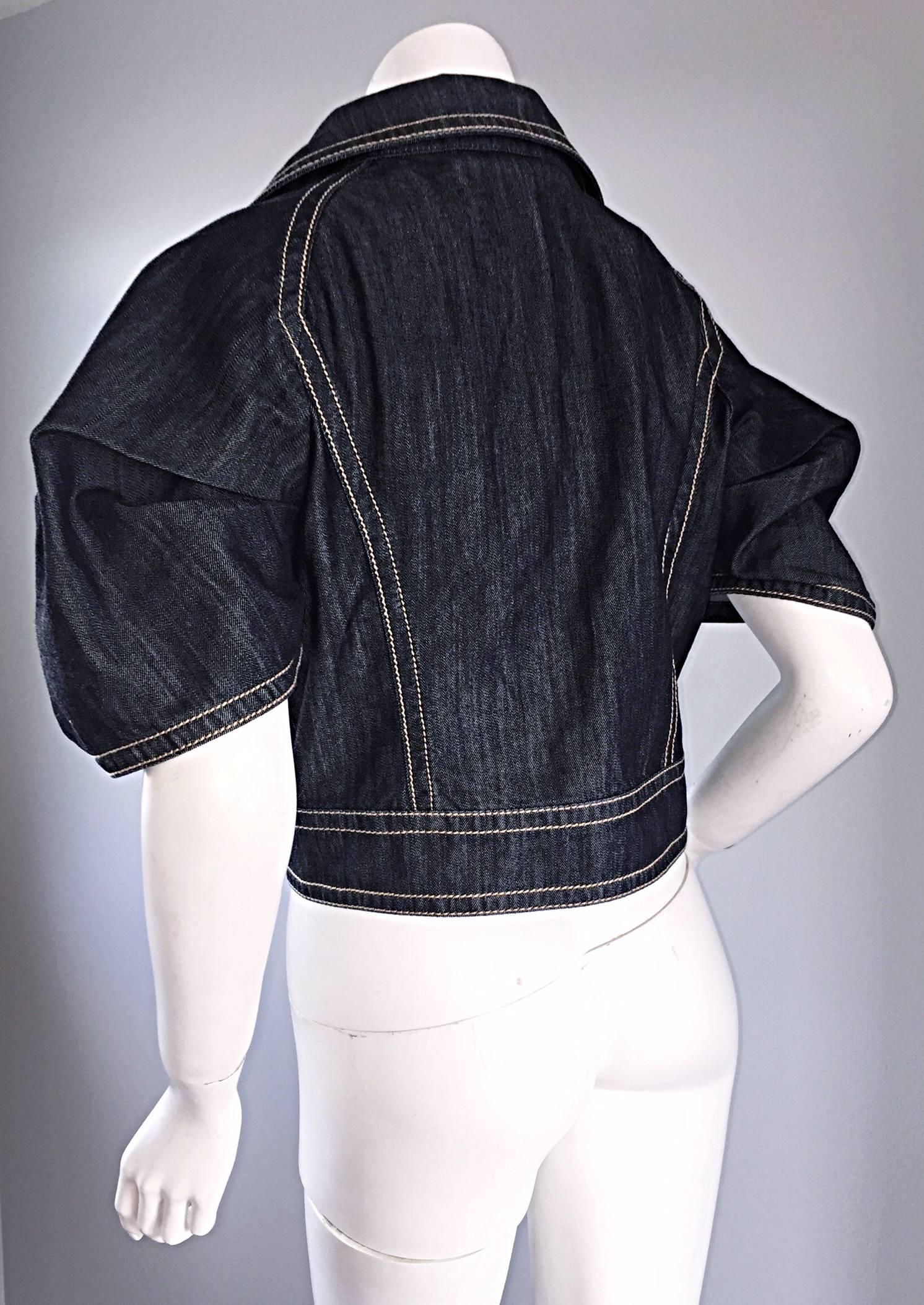 short sleeve jean jacket