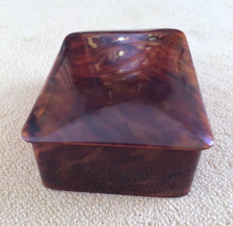 20th Century Tortoiseshell Box with Silver Mounts Dated London, 1905 For Sale