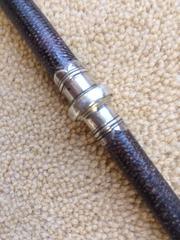 Early 18th Century Tortoiseshell and Silver Mounted Riding Whip
