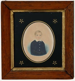 W. Murray - Fine 1853 Watercolour, Portrait of a Boy