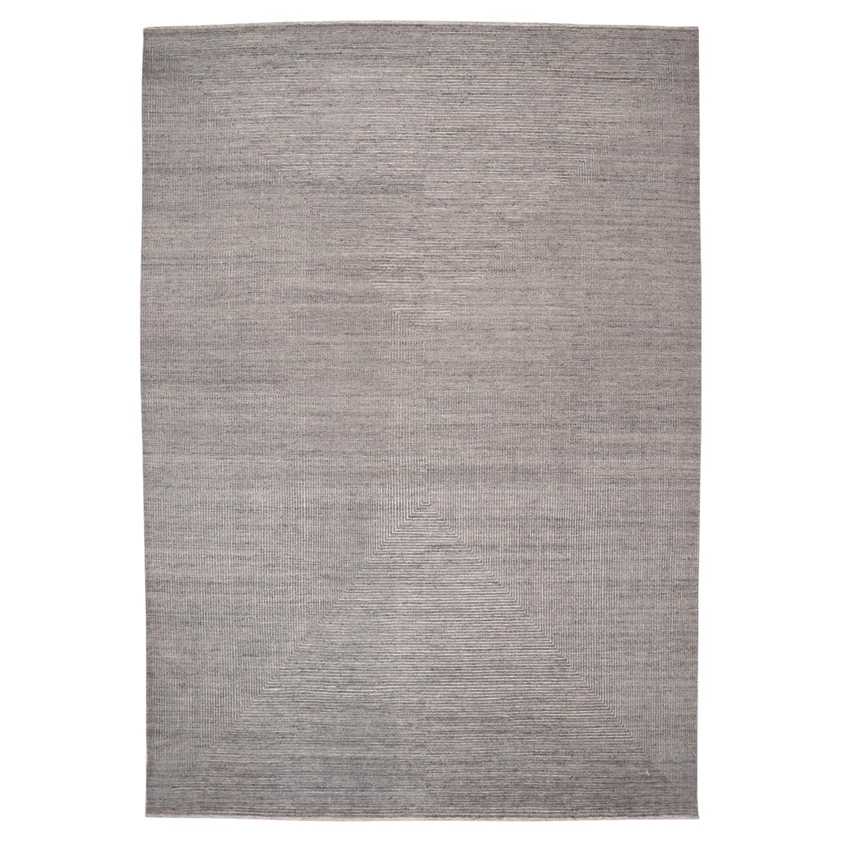 Alfombra Marroquí India - Lana Diseño Topo - 96583