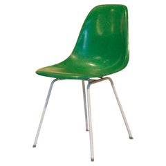 Vintage Green Chairs DSX -H Base by Charles & Ray Eames for Herman Miller, 1960s