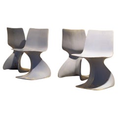 Satz von 4 Naila Editor Beistellstühlen von Christian Adam für New Form, Italien, 1971