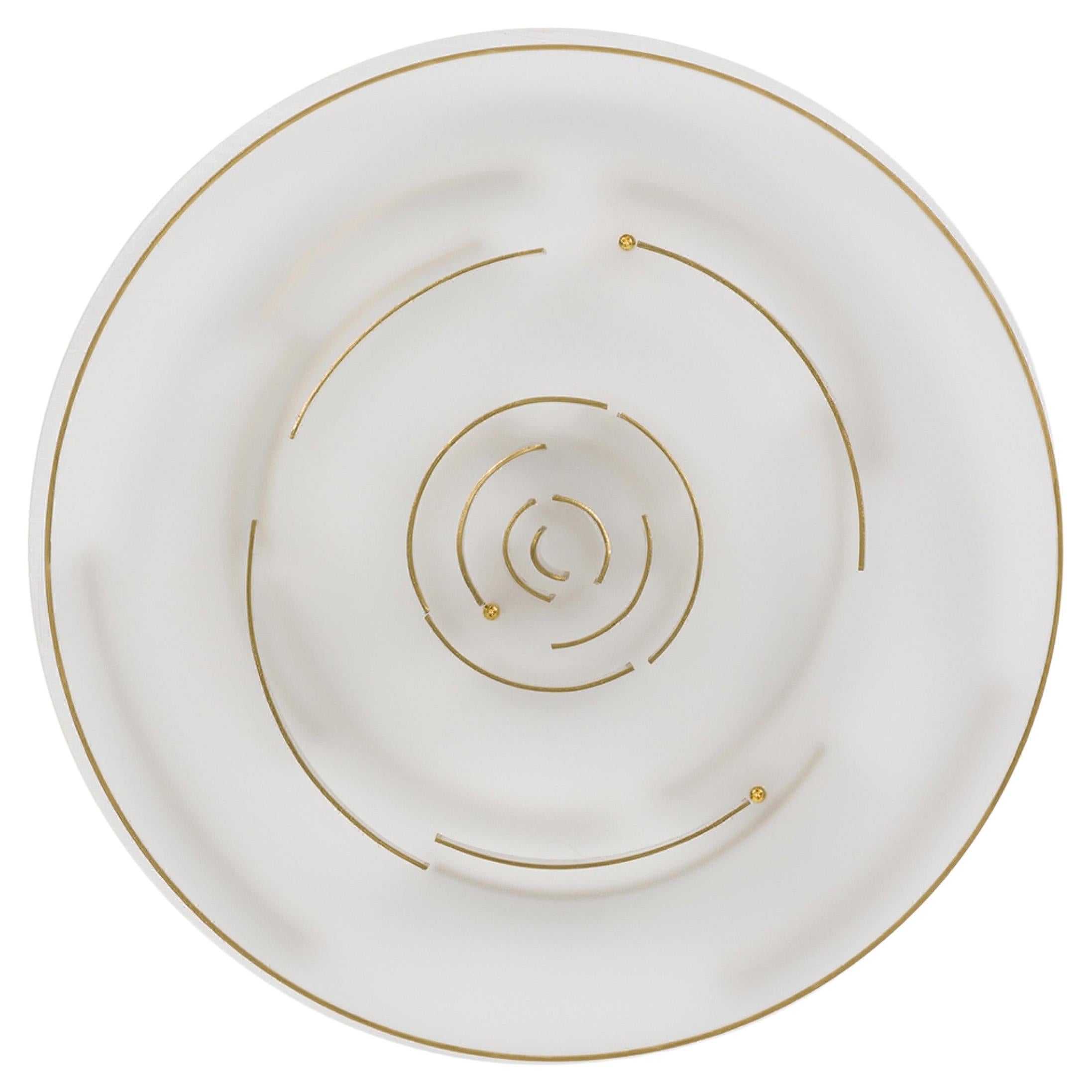 Natale Adgnot Sculpture murale en techniques mixtes, intitulée : "Double Round Bullseye" (œil de bœuf) en vente