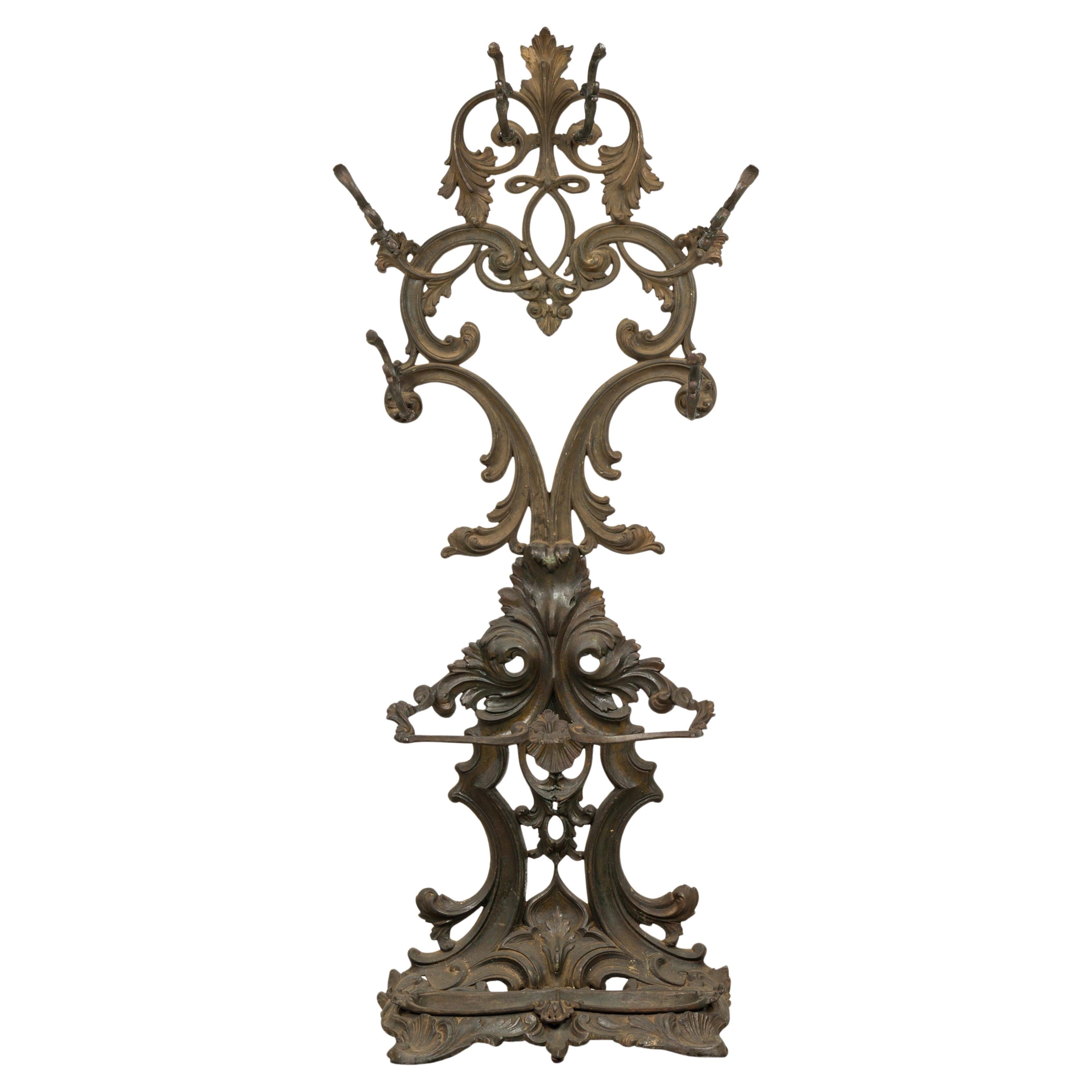 English Victorian Cast Iron Hatrack/Umbrella Stand