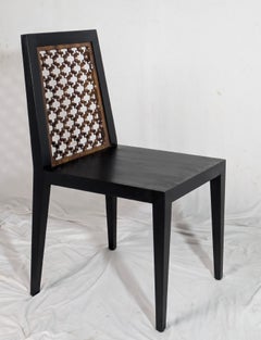 Sedia Jali (senza braccioli), seduta decorativa intagliata e traforata