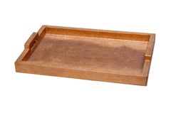 Organic Modern Tray, Copper Metal Clad Rectangular