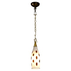 White Marble Decorative Cloche, Agate Inlay