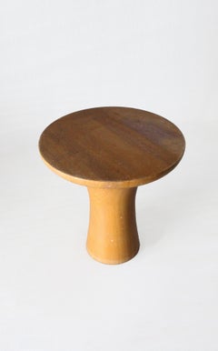 Jaisalmer Stone Drum Side Table, Tabla Stone Accent Table