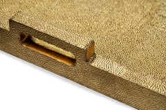 Brass Decorative Tray, Rectangular Metal Clad