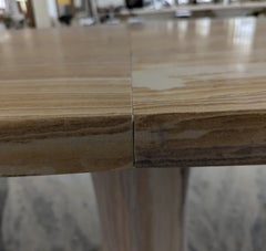 Stone Dining Table, Rainbow Teakwood Rise Table
