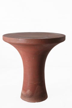 Mesa de piedra de Paul Mathieu, tambor tabla de piedra roja