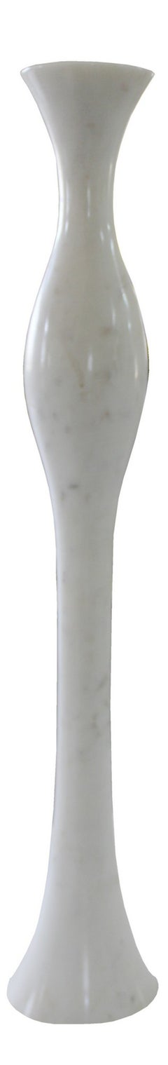 Set di candelieri Paul Mathieu, marmo bianco, quattro pezzi