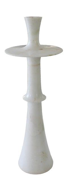 Set di quattro candelieri in marmo moderno in stile organico