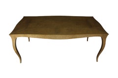Table à manger à structure métallique, modèle « Louise » en laiton