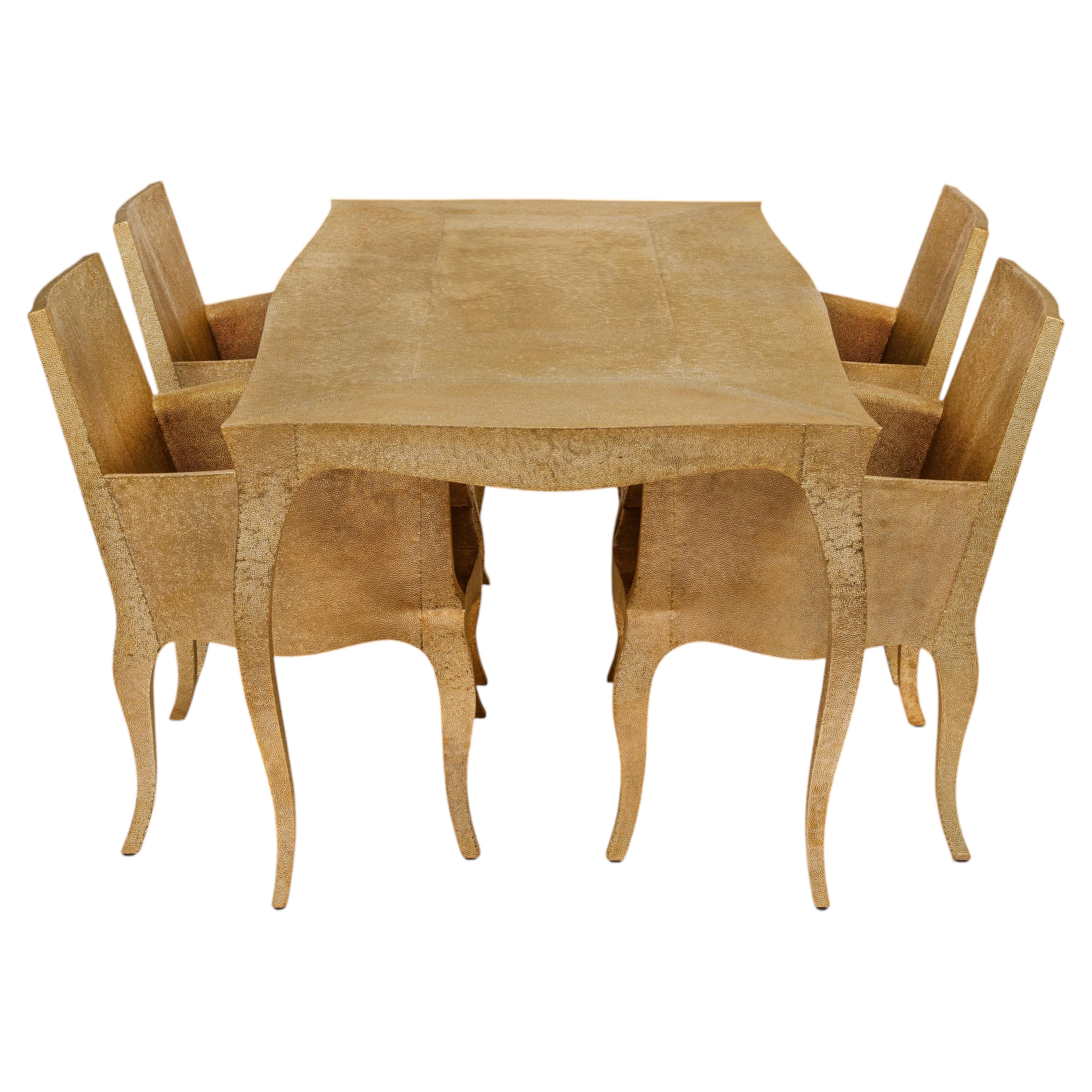 Set da pranzo scultoreo, in ottone “Louise Metal Form”