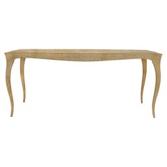 Hollywood Regency Dining Table, Brass Metal Clad