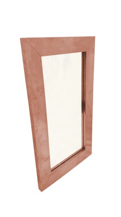 Marco de espejo Art Déco (26"), revestido de cobre