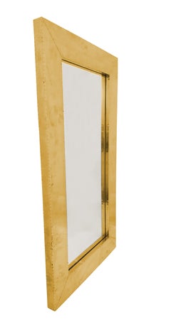 Spiegelrahmen aus Messing (26"), Wandspiegel mit Metallverkleidung