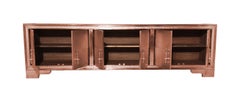 Buffet « Copper Carre » (96"), buffet à revêtement métallique martelé en diagonale