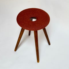 Taburete anular japonés modernista vintage c1970s