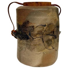 Sandra Johnstone Vase à couvercle abstrait #2 c1970s