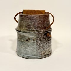Sandra Johnstone Vase à couvercle abstrait #1 c1970s