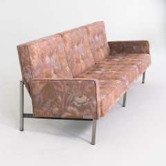 1960s Florence Knoll Parallel Bar Three Seat Sofa in Fabric