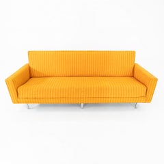 1960s Florence Knoll Three Seat Sofa in Original Fabric Needs Reupholstery