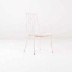 1960s Paul McCobb for Arbuck Iron Pavilion Dining Chair in White